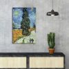 Van Gogh Decorative Canvas Painting, 45 x 70 cm, 100% Suede Canvas, 100% Wooden Frame (3 cm Thick) | Elegant Art for Home & Office Decor