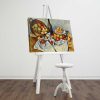 Decorative Canvas Painting by Paul Cézanne, 'Le Panier de Pommes' | 45 x 70 cm | 100% Suede Canvas, 100% Wooden Frame (3 cm Thick) | Elegant Art for Home Decor