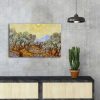 Van Gogh Olive Trees 1889 Decorative Canvas Painting, 45 x 70 cm, 100% Suede Canvas, 100% Wooden Frame (3 cm Thick) | Elegant Art for Home Decor