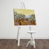 Van Gogh Olive Trees 1889 Decorative Canvas Painting, 45 x 70 cm, 100% Suede Canvas, 100% Wooden Frame (3 cm Thick) | Elegant Art for Home Decor