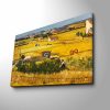 Vincent Van Gogh 'The Harvest' Decorative Canvas Painting, 45 x 70 cm, 100% Suede Canvas, 3 cm Wooden Frame | Elegant Art for Home & Office Decor