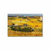 Vincent Van Gogh 'The Harvest' Decorative Canvas Painting, 45 x 70 cm, 100% Suede Canvas, 3 cm Wooden Frame | Elegant Art for Home & Office Decor