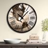 Elegant Decorative MDF Clock, 50 cm Diameter | 100% MDF, 5 mm Thickness | Stylish Wall Decor for Home & Office, Perfect for Any Room
