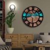 Elegant Decorative MDF Clock, 50 cm Diameter | 100% MDF, 5 mm Thickness | Stylish Wall Clock for Home & Office Decor, Requires 1 AA Battery