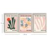 Elegant Decorative Framed MDF Paintings (3 Pieces), 38 x 53 cm | 100% MDF & Wooden Frame, 22 mm Thick | Perfect for Home Decor & Art Lovers
