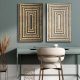 Elegant Decorative Canvas Paintings (2 Pieces), 100% Canvas, 45 x 70 cm Each | 100% Pine Wood Frame | Total Size: 95 x 70 cm | Perfect for Home Decor