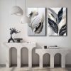 Elegant Decorative Canvas Paintings (2 Pieces), 100% Canvas, 45 x 70 cm Each | 100% Pine Wood Frame | Total Size: 95 x 70 cm | Perfect for Home Decor