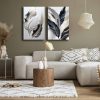 Elegant Decorative Canvas Paintings (2 Pieces), 100% Canvas, 45 x 70 cm Each | 100% Pine Wood Frame | Total Size: 95 x 70 cm | Perfect for Home Decor