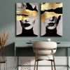 Elegant Decorative Canvas Paintings (2 Pieces), 100% Canvas, 45 x 70 cm Each | 100% Pine Wood Frame | Total Size: 95 x 70 cm | Perfect for Home Decor