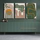 Elegant Decorative Canvas Painting Set (3 Pieces), 100% Canvas & Pine Wood Frame, 45 x 70 cm Each | Total Size: 145 x 70 cm | Perfect for Home Décor