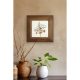Elegant Decorative Framed Painting, 15.5 x 15.5 cm | 100% Ceramic with 100% Wooden Frame (2.5 cm Thick) | UV Printed Art for Stylish Home Décor