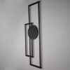 Stylish Black Decorative Metal Wall Accessory, 32 x 85 cm | 100% Steel, 1.5 mm Thickness | Lightweight & Durable, Perfect for Modern Decor