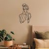 Stylish Black Decorative Metal Wall Accessory, 34 x 61 cm | 100% Steel, 1.2 mm Thick | Lightweight & Durable, Perfect for Modern Home Decor