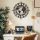 Stylish Black Decorative Metal Wall Accessory, 49 x 49 cm, 100% Steel (1.5 mm Thick), Lightweight 1.8 kg | Perfect for Modern Home Decor