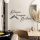 Decorative Metal Wall Accessory Set (4 Pieces) | 100% Steel, 1 mm Thick | Black | Dream 15x45cm, Imagine 14x36cm, Believe 11x32cm, Mountain 19x39cm