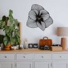 Elegant Black Decorative Metal Wall Clock, 70 x 70 cm | 100% Steel, 1.5 mm Thick | Silent Mechanism, Lightweight 1.7 kg | Perfect for Home & Office Decor