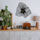 Elegant Black Decorative Metal Wall Clock, 70 x 70 cm | 100% Steel, 1.5 mm Thick | Silent Mechanism, Lightweight 1.7 kg | Perfect for Home & Office Decor