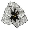Elegant Black Decorative Metal Wall Clock, 70 x 70 cm | 100% Steel, 1.5 mm Thick | Silent Mechanism, Lightweight 1.7 kg | Perfect for Home & Office Decor