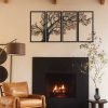 Stylish Black Decorative Metal Wall Accessory, 48 x 98 cm | 100% Steel, 1.2 mm Thickness | Lightweight 1.4 kg | Perfect for Modern Home Decor