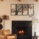 Stylish Black Decorative Metal Wall Accessory, 48 x 98 cm | 100% Steel, 1.2 mm Thickness | Lightweight 1.4 kg | Perfect for Modern Home Decor