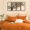 Stylish Black Decorative Metal Wall Accessory, 48 x 98 cm | 100% Steel, 1.2 mm Thickness | Lightweight 1.4 kg | Perfect for Modern Home Decor