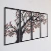 Stylish Black Decorative Metal Wall Accessory, 48 x 98 cm | 100% Steel, 1.2 mm Thickness | Lightweight 1.4 kg | Perfect for Modern Home Decor