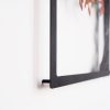 Stylish Black Decorative Metal Wall Accessory, 48 x 98 cm | 100% Steel, 1.2 mm Thickness | Lightweight 1.4 kg | Perfect for Modern Home Decor