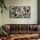 Stylish Decorative Metal Wall Accessory, Black & Beige, 29 x 68 cm | 100% Steel, 1.2 mm Thick | Durable & Elegant Design for Home Décor