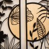 Stylish Decorative Metal Wall Accessory, Black & Beige, 29 x 68 cm | 100% Steel, 1.2 mm Thick | Durable & Elegant Design for Home Décor