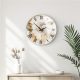 Elegant Decorative Glass Wall Clock, 40 cm Diameter, 100% Glass (4 mm Thick) | Stylish Home Decor for Living Room & Office | Timeless Design