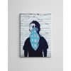 Stunning Banksy Decorative Canvas Painting, 50 x 70 cm, 50% Cotton/50% Polyester, Digital Print on Canvas, Framed with 2 x 3 cm Wooden Frame, Perfect for Modern Decor