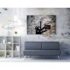Stunning Banksy Decorative Canvas Painting, 50 x 70 cm, 50% Cotton/50% Polyester, Digital Print on Canvas, Framed with 2 x 3 cm Wooden Frame, Perfect for Modern Decor