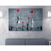 Stunning Banksy Decorative Canvas Painting, 70 x 100 cm, 50% Cotton/50% Polyester, Digital Print on Canvas, Framed with 2 x 3 cm Wooden Frame, Perfect for Modern Decor