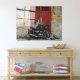 Stunning Banksy Decorative Tempered Glass Painting, 70 x 100 cm | 100% Tempered Glass, 4 mm Thick | Perfect for Modern Home Decor & Art Lovers