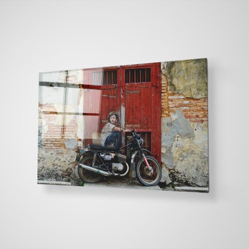Stunning Banksy Decorative Tempered Glass Painting, 70 x 100 cm | 100% Tempered Glass, 4 mm Thick | Perfect for Modern Home Decor & Art Lovers