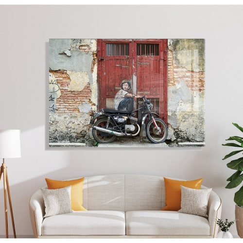 Stunning Banksy Decorative Tempered Glass Painting, 70 x 100 cm | 100% Tempered Glass, 4 mm Thick | Perfect for Modern Home Decor & Art Lovers