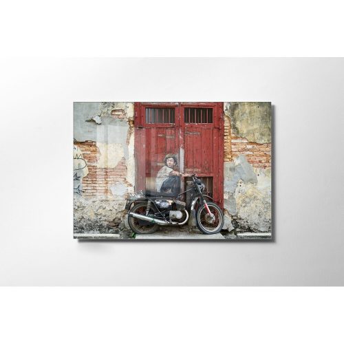 Stunning Banksy Decorative Tempered Glass Painting, 70 x 100 cm | 100% Tempered Glass, 4 mm Thick | Perfect for Modern Home Decor & Art Lovers