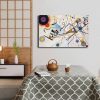 Vasili Kandinsky Decorative Canvas Painting, 45 x 70 cm, 100% Canvas, 100% Wooden Frame (2.8 cm Thick) | Perfect for Modern Home Decor & Art Lovers