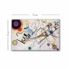 Vasili Kandinsky Decorative Canvas Painting, 45 x 70 cm, 100% Canvas, 100% Wooden Frame (2.8 cm Thick) | Perfect for Modern Home Decor & Art Lovers