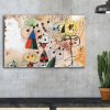 Decorative Canvas Painting - The Harlequin's Carnival by Joan Miró, 45 x 70 cm, 100% Suede Canvas, 100% Wooden Frame (3 cm Thick) | Elegant Art for Home Decor