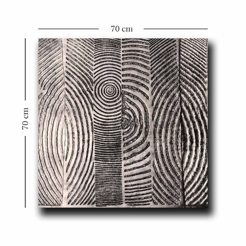 Stunning Decorative Canvas Painting, 70 x 70 cm | 100% Canvas (2.8 mm) & 100% Pine Wood Frame | Perfect for Home Decor & Art Lovers