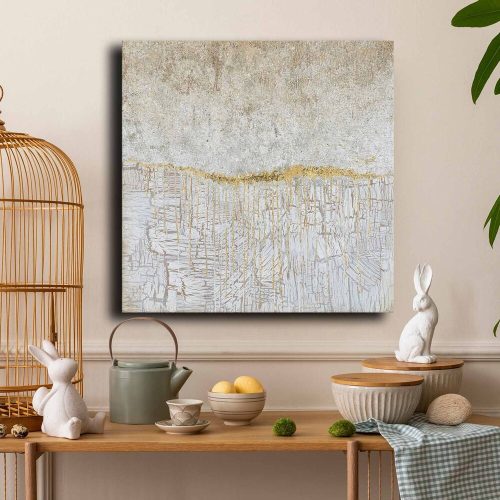 Stunning Decorative Canvas Painting, 70 x 70 cm | 100% Canvas (2.8 mm) & 100% Pine Wood Frame | Perfect for Home Decor & Art Lovers