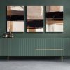 Elegant Decorative Canvas Painting Set (3 Pieces), 100% Canvas & Pine Wood Frame, 45 x 70 cm Each | Total Size: 145 x 70 cm | Perfect for Home Décor