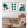 Elegant Decorative Framed MDF Paintings (3 Pieces), 50 x 70 cm | 100% MDF & Solid Wood Frame, 2.5 cm Thick | Perfect for Home Decor & Art Lovers