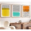 Elegant Decorative Framed MDF Paintings (3 Pieces), 50 x 70 cm | 100% MDF & Solid Wood Frame, 2.5 cm Thick | Perfect for Home Decor & Art Lovers