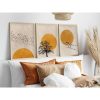 Elegant Decorative Framed MDF Paintings (3 Pieces), 50 x 70 cm | 100% MDF & Solid Wood Frame, 2.5 cm Thick | Perfect for Home Decor & Art Lovers