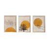 Elegant Decorative Framed MDF Paintings (3 Pieces), 50 x 70 cm | 100% MDF & Solid Wood Frame, 2.5 cm Thick | Perfect for Home Decor & Art Lovers