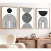 Elegant Decorative Framed MDF Paintings (3 Pieces), 50 x 70 cm | 100% MDF & Solid Wood Frame, 2.5 cm Thick | Perfect for Home Decor & Art Lovers