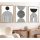 Elegant Decorative Framed MDF Paintings (3 Pieces), 50 x 70 cm | 100% MDF & Solid Wood Frame, 2.5 cm Thick | Perfect for Home Decor & Art Lovers