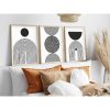 Elegant Decorative Framed MDF Paintings (3 Pieces), 50 x 70 cm | 100% MDF & Solid Wood Frame, 2.5 cm Thick | Perfect for Home Decor & Art Lovers